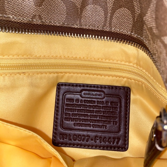 New COACH SIGNATURE HERITAGE STRIPE TOTE 14477 - Picture 11 of 15